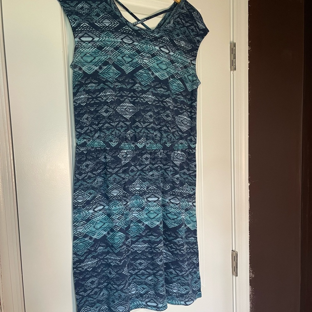 Sonoma Blue Sleeveless Sheath Dress